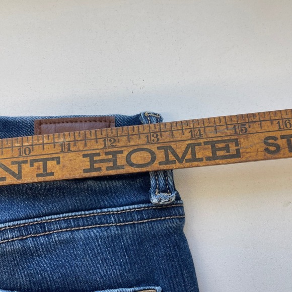 American Eagle Hi Rise Jegging Jeans Womens Size 2 Distressed Ripped Blue Denim - Picture 7 of 8